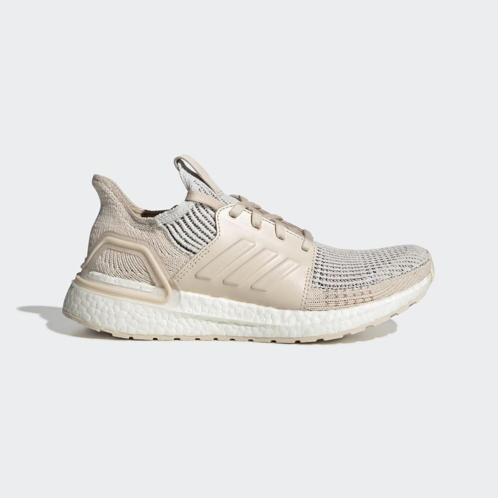 Adidas Women's Ultraboost 19 Running Shoes White/Brown Ireland G27492